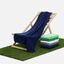 Флисовый плед Warm&Peace XL, синий-