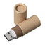 USB flash-карта TUBE (8Гб), натуральная, 6,0х1,7х1,7 см, картон-