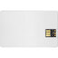 Флеш-карта USB 2.0 16 Gb в виде пластиковой карты "Card", белый-